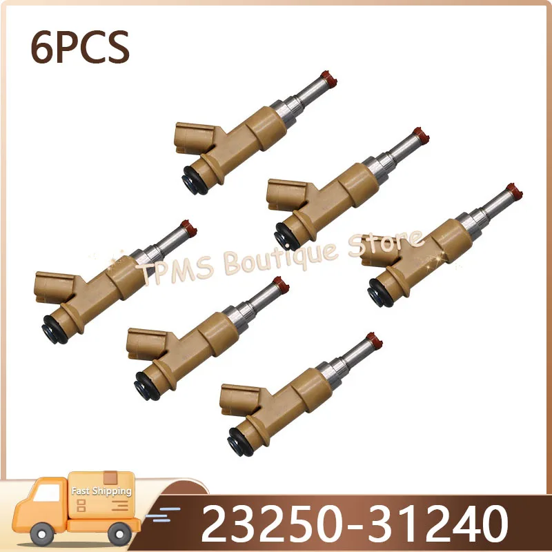 

6 шт. 23250-31240 автозапчасти топливные форсунки для Toyota Land Cruiser Prado