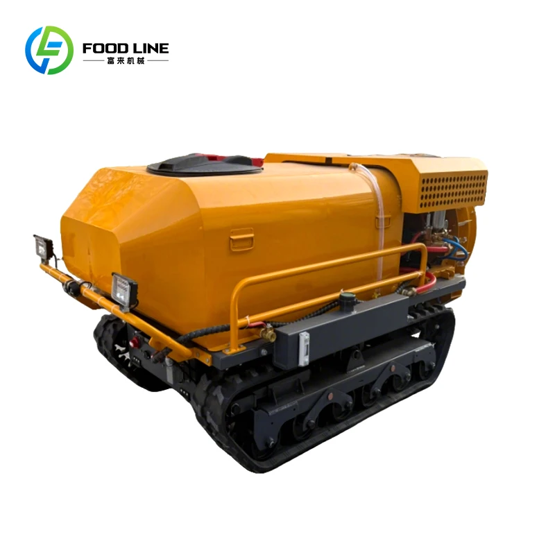 Remote Control Self Propelled Low Sprayer High Range Crawler Agricultural Machine for Farm Orchard Custom