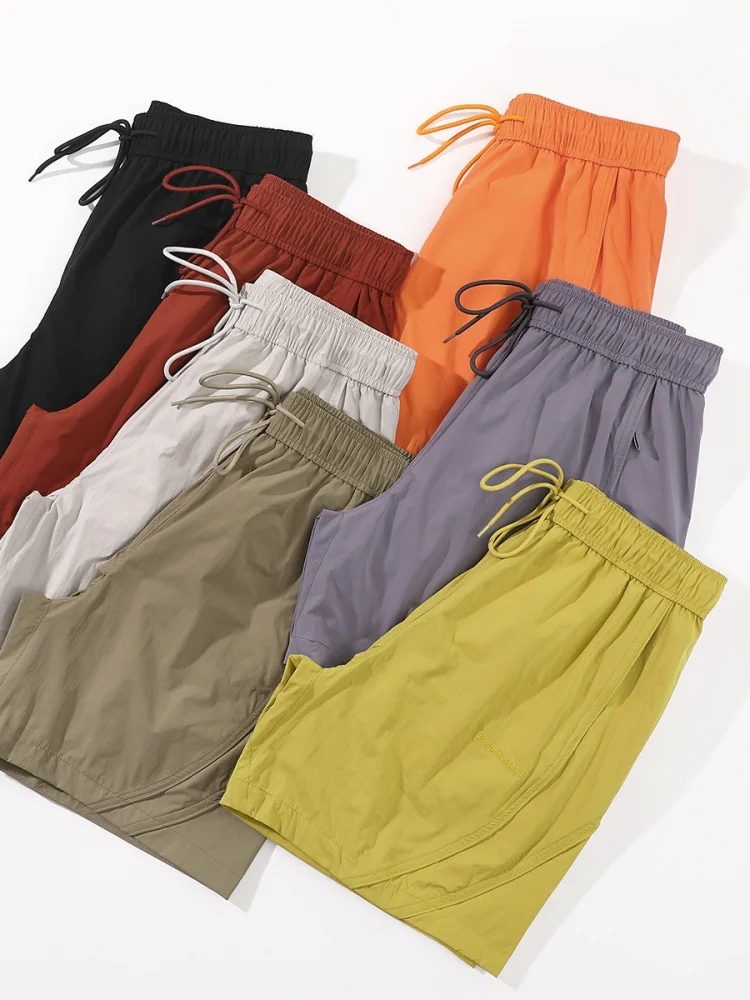 

Men's Summer Qui Dry orts Casual Straight Leg Beach Sports Pants Fourths Length Workwear American Sle Youth Faion
