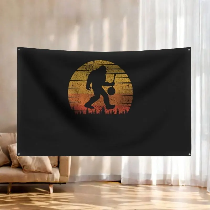 Baseball Tapestry Wall Decor Flag Sports Man Cave Silhouette Art Sunset Gift Banner 60x90cm Room Decoration