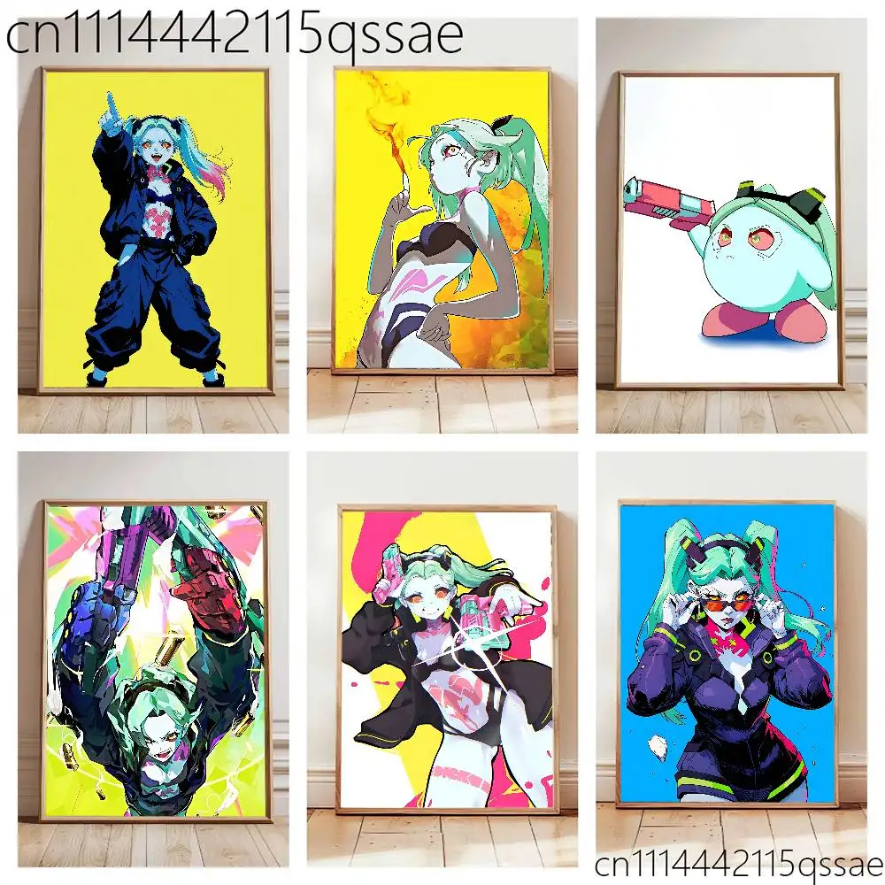 FOR C-Cyberpunk Rebecca Poster Art Print Anime Style Home Decor Ideal Gift Perfect Room Decor