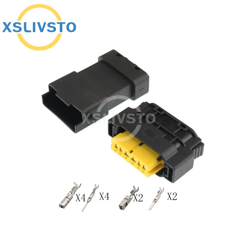 1/5/10/20 Sets 6 Pin 1.5/2.8mm female 902970-00 Auto  Pump Plug Headlight Lamp Cable Socket 13602477