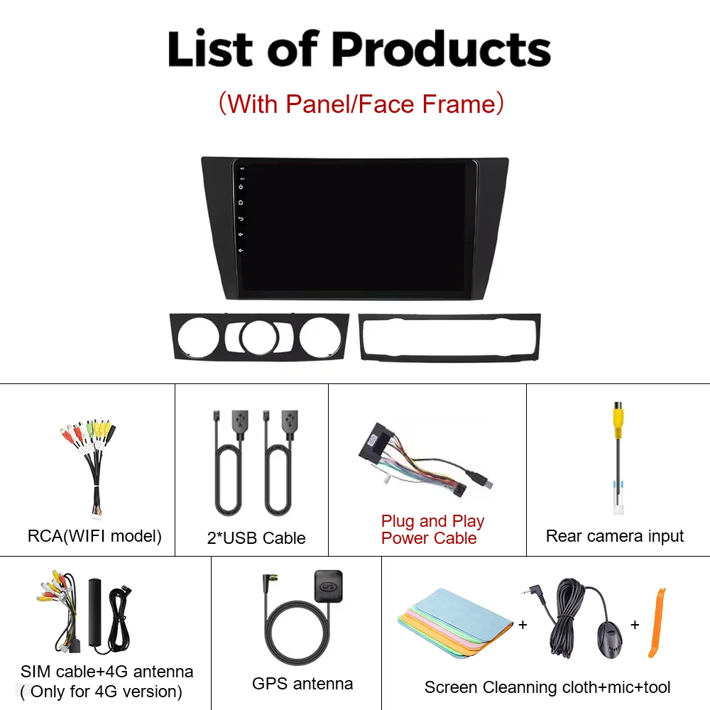 Picture 7: Car Radio For BMW 3 Series E90 E91 E92 E93 2006 - 2012 Multimedia Player Wireless Android 15 Auto Carplay Qualcomm 4G DSP 2 Din
