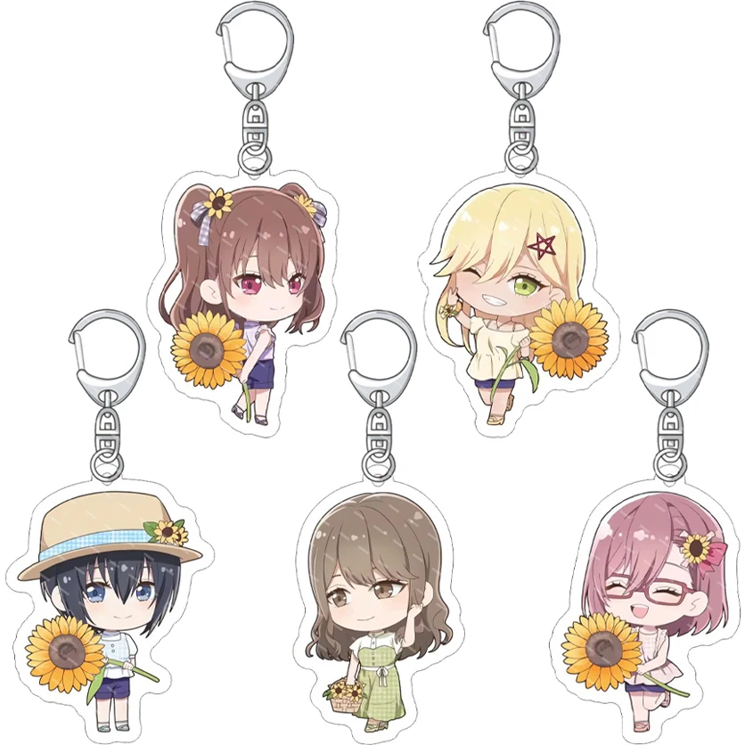 55MM Anime 2,5-dimensionale Verführung ‌   Figur Amano Lilsa Tachibana Mikari Noa Kisaki Aria Acryl Schlüsselanhänger Süße Weihnachtsgeschenke