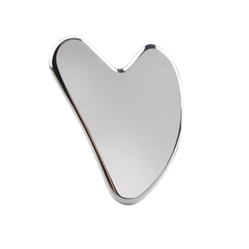 스테인레스 스틸 스킨 스크래핑 페이스 마사지 스킨 케어 도구 Guasha 스크레이퍼 리프팅 안티 링클 Gua Sha 바디 넥 케어 마사지