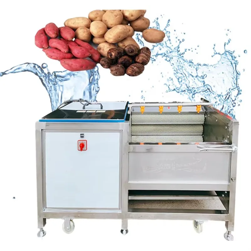 Cheap Household Industrial Hair Roller Cleaning Machine for Potato Cassava Sweet Potato Taro Featuring Engine Bearing Core