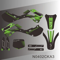 For Kawasaki KX 125 KX 250 1999 2000 2001 2002 Full Graphics Decals Stickers Motorcycle Background Custom Number Name N0402CKA