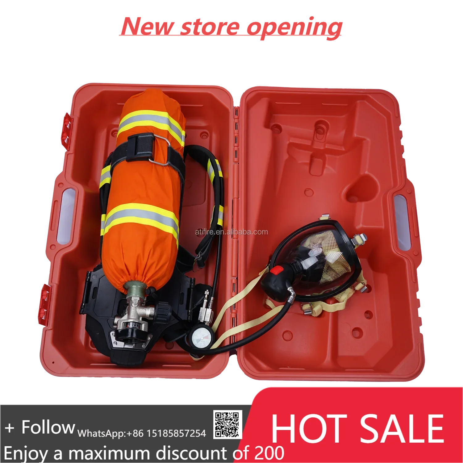 消防士装備 スコット自給式呼吸装置 6.8L カーボンファイバー 6L スチール製消防用SCBA 消防士スーツ