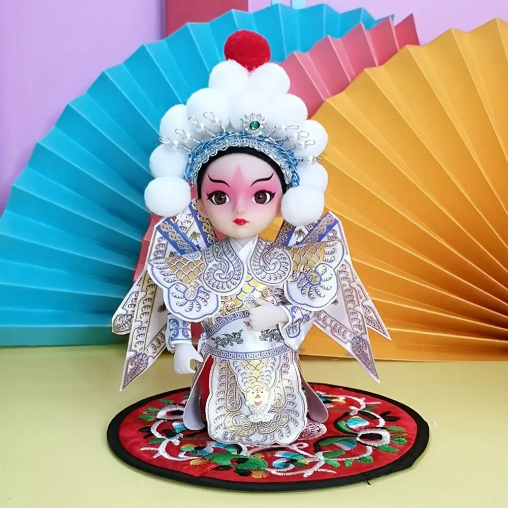 Peking Opera Festival Gift Traditional Crafts Home Decor Opera Characters Puppet Car Ornaments Opera Doll Small Silk Man