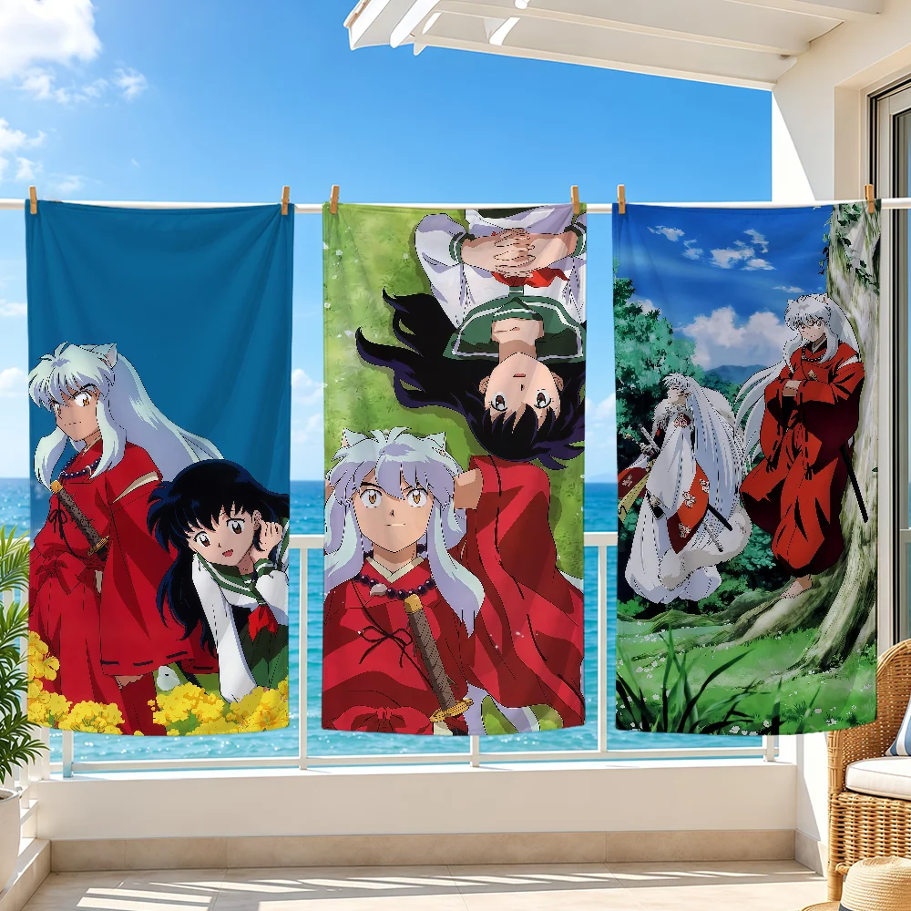 ANIME I-InuyashasS-ES Towel Bath Beach Oversized Soft Ultra Absorbent Quick Drying Large Pool Travel Camping Bathroom