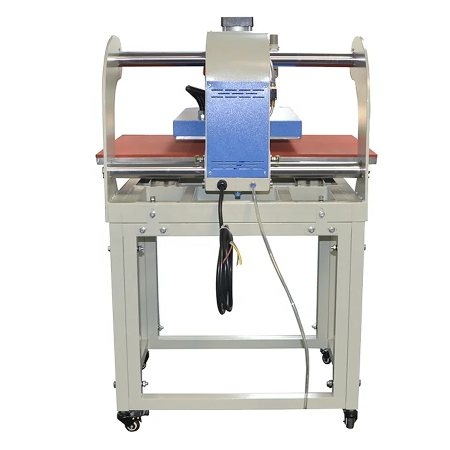 Heatpress Dtf Automatic Heat Press Printing Machine 40*60cm Provided Pneumatic Flatbed Printer Double Station Iron