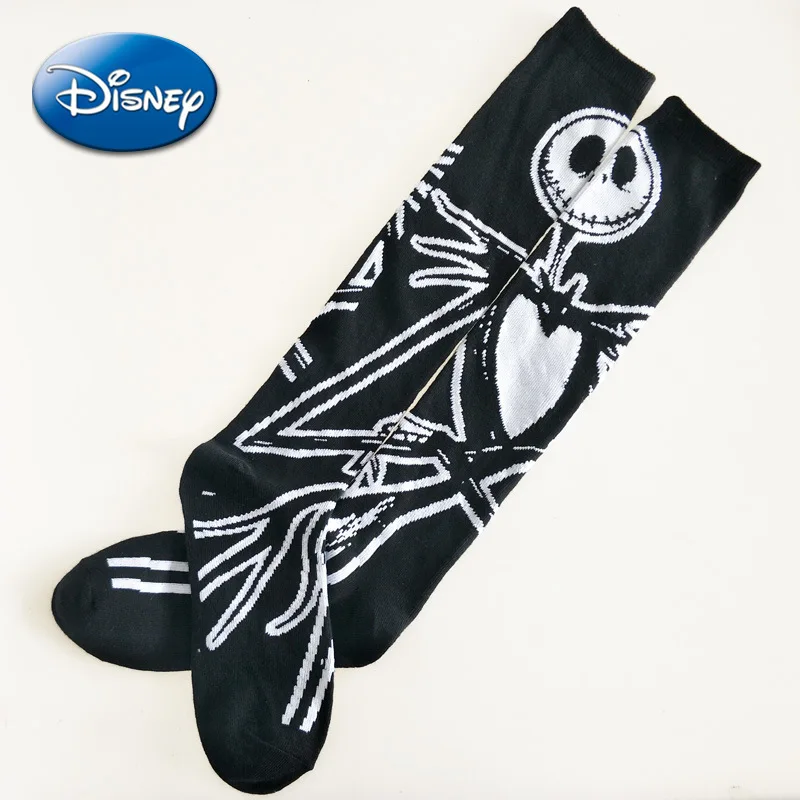 

Disney The Nightmare Before Christmas Cotton Stockings Jack Cartoon Anime Human Skeleton Men Women Adult Winter Warmth Cosplay