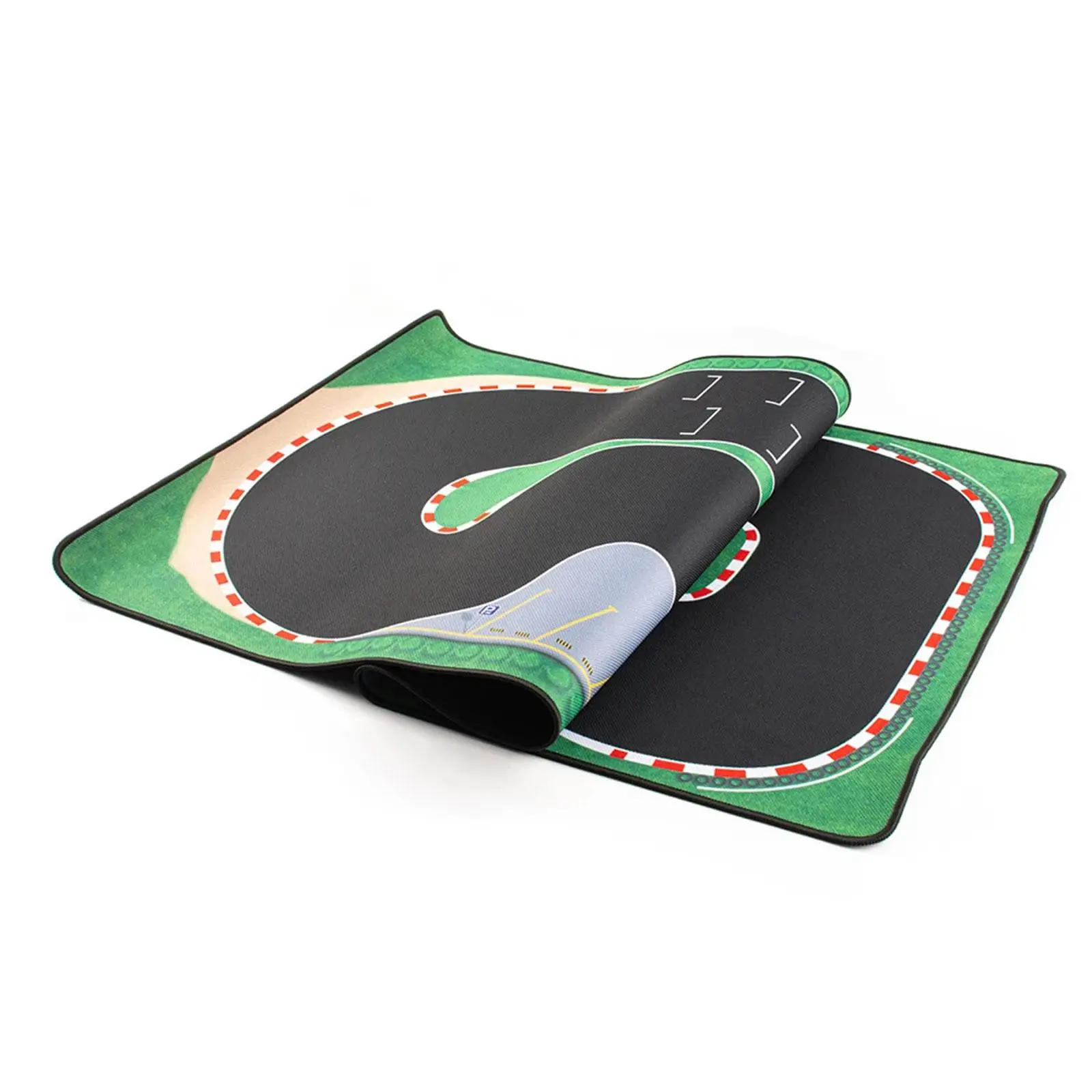 1:76 RC Car Race Track Mat 19.69inx37.40in Spare Parts Easy to Clean, Portable, Rubber Racing Track for C65 C75 C64 C72 C73 view 6