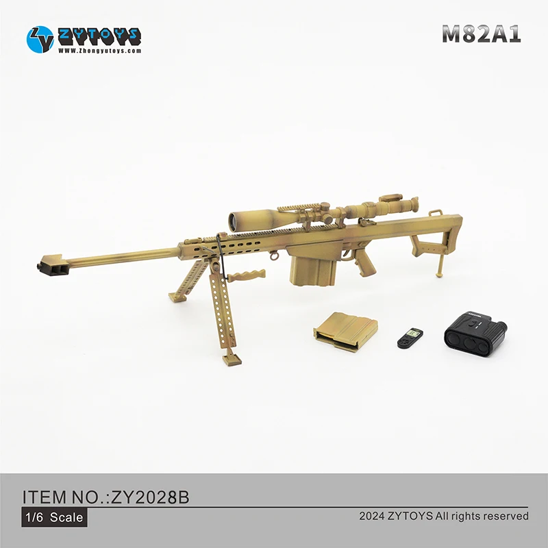 ZY2028 1/6 SCHAAL Barrett M82A1 Sniper Rifle Plastic Model voor 12 inch Actiefiguren Accessoires Soldaat Militaire Collectie