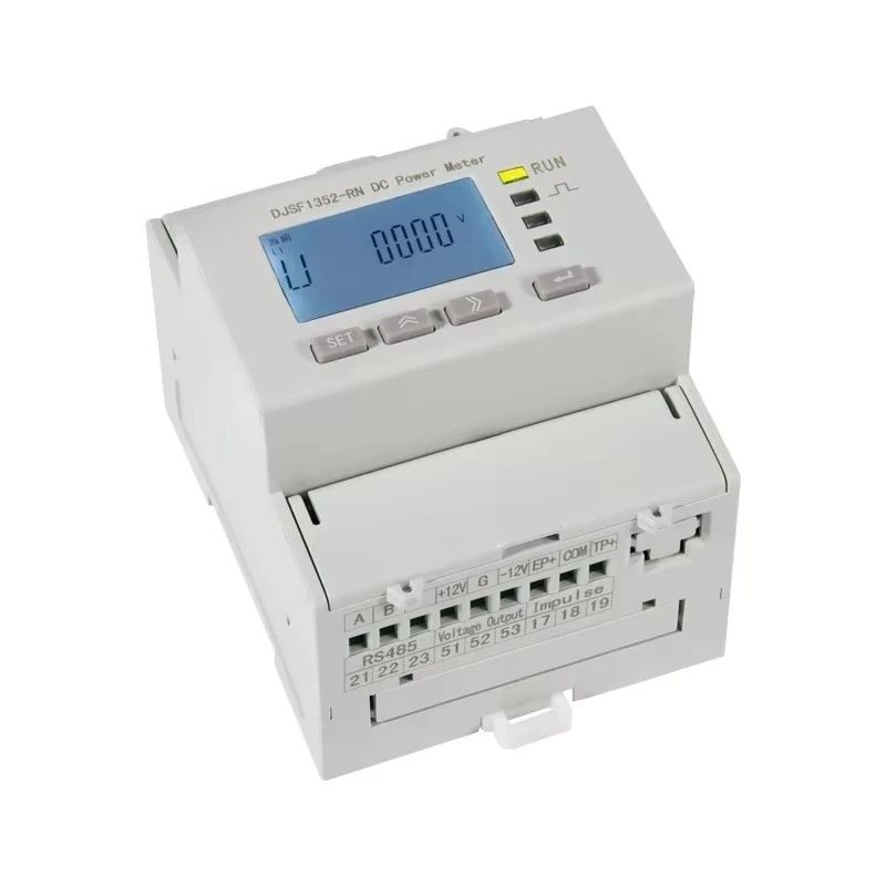Smart DC Watt‑Hour Meter, Power Consumption Counter for Solar PV and Electric Vehicle Charger DJSF1352