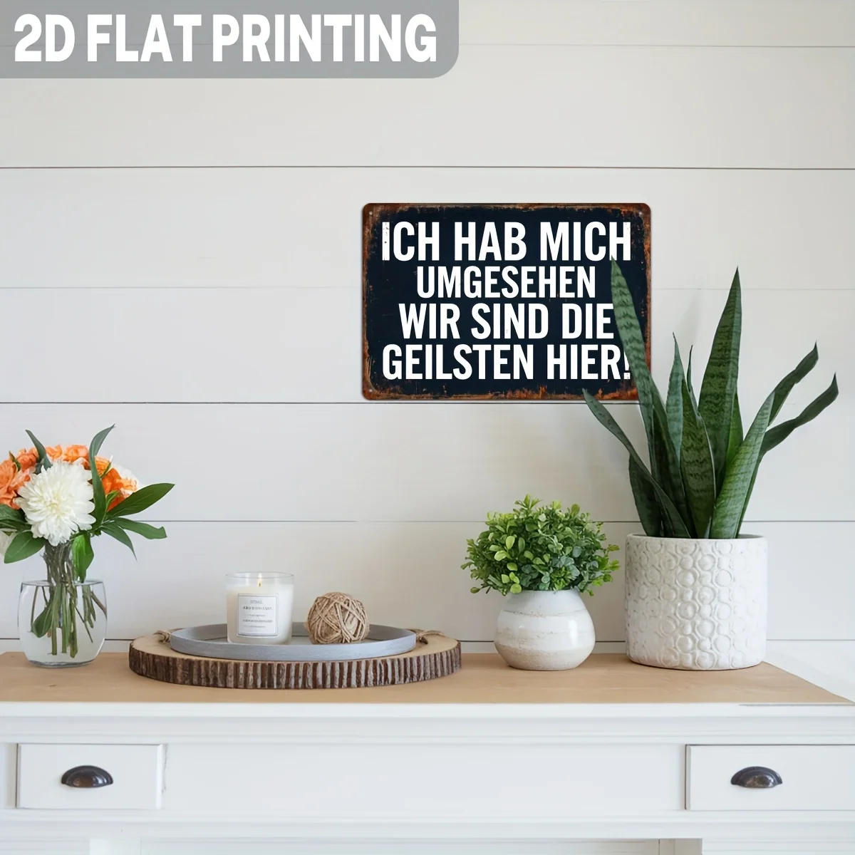 2D Flat, 1pc German Funny 