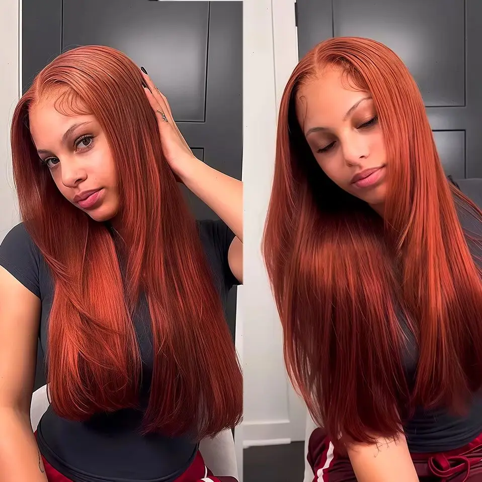 Reddish Brown Strai…