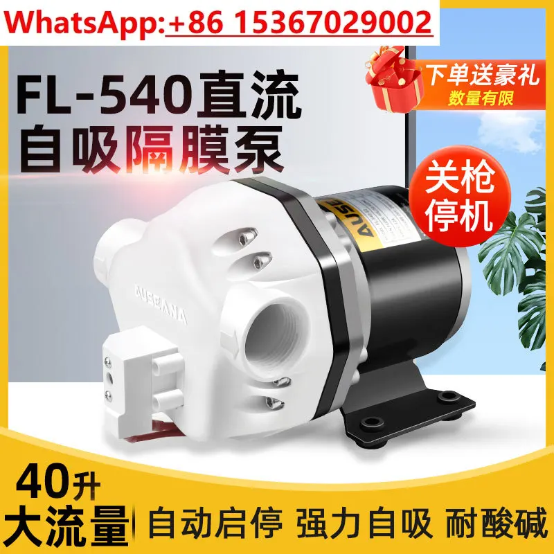 DC filling /drone dosing/ acid and alkali electric diaphragm pump 12V24V self-priming water pump laundry detergent