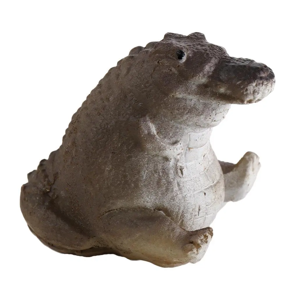 Creative Purple Clay Crocodile Tea Pet Small Vivid Zisha Small Crocodile Handmade Cute Office