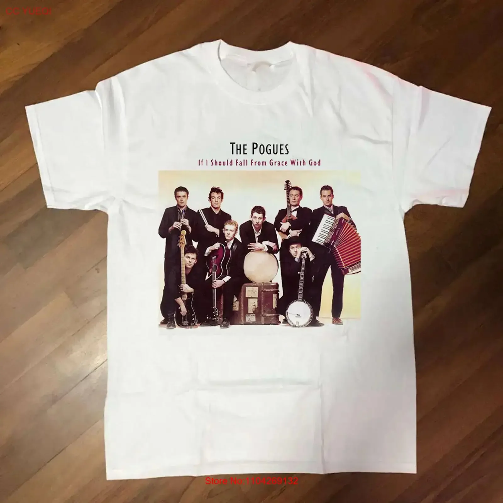 Camiseta The Pogues If I Should Fall From Grace With God, Talla Completa S-5XL, Estilo Vintage Lavado, Streetwear Unisex