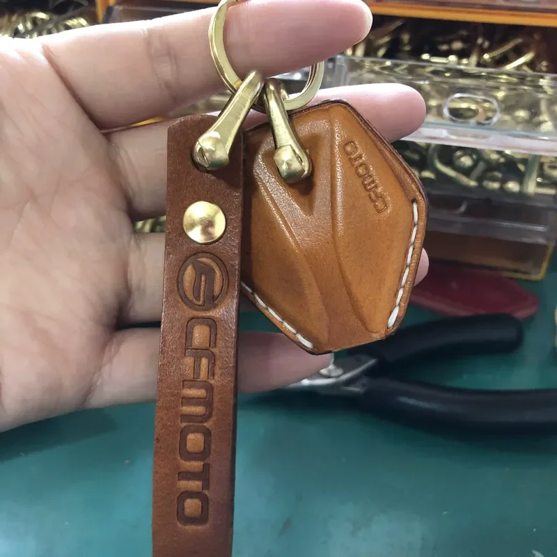 Handmade Cowhide Key Cover for NK150 250 400 650NK M Spring Breeze Motorcycle Key Case Protector