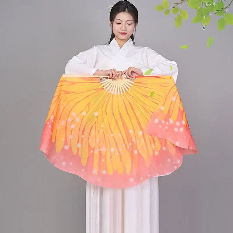 1Pair Butterfly fan Hand Fan for Dancing Play Costume Props Folded Fan Bamboo Bone Performance Dance Fans Party Stage Props - Image 6