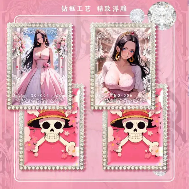 Wholesale One Piece Collection Cards Yanka Culture Acrylic Goddess Glue Diamond Wave2 Card Sexy Acg Playing Trading Cards