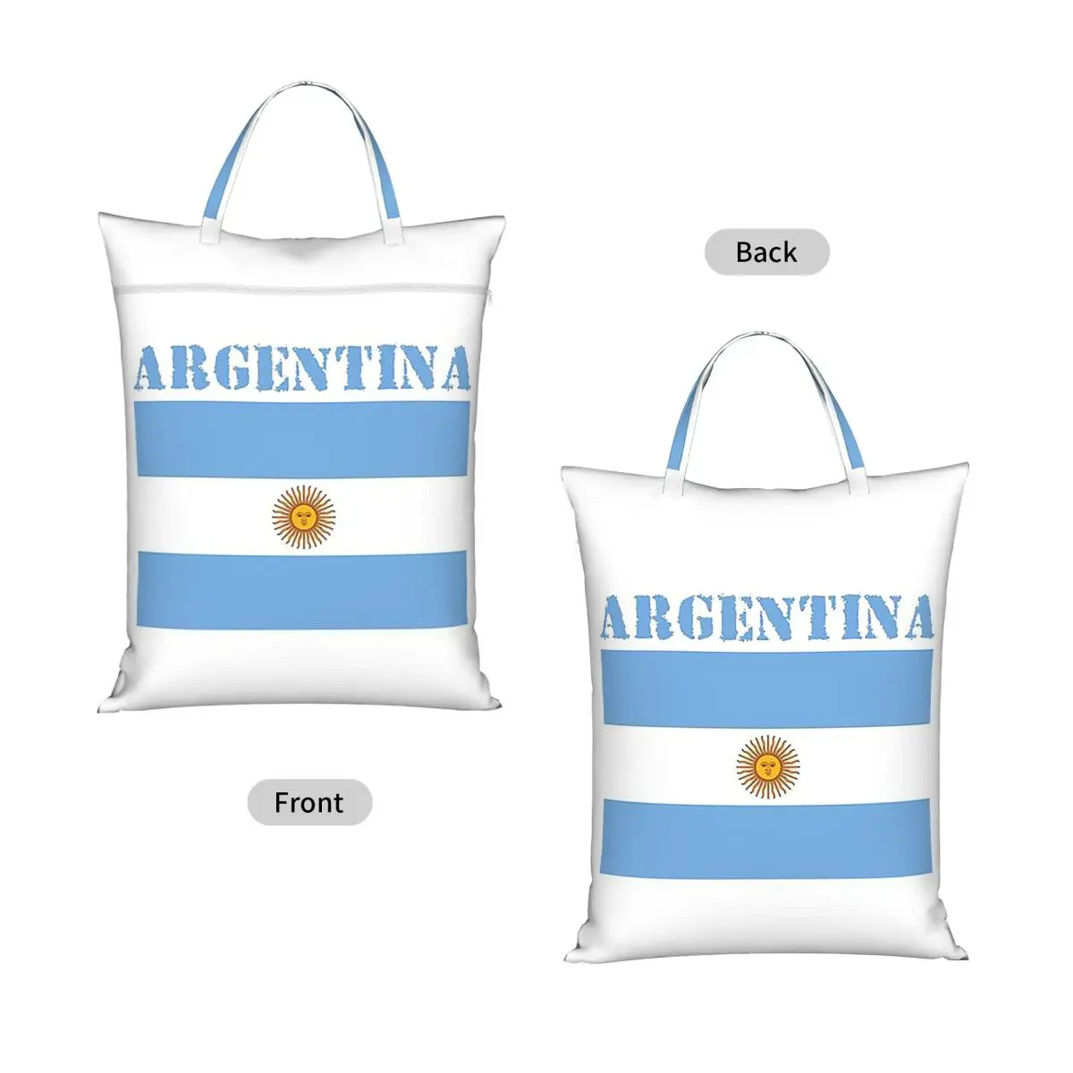 Argentina Flag (2) Laundry Collector Foldable Laundry Basket Home Organizer Washing Basket Home Organizer