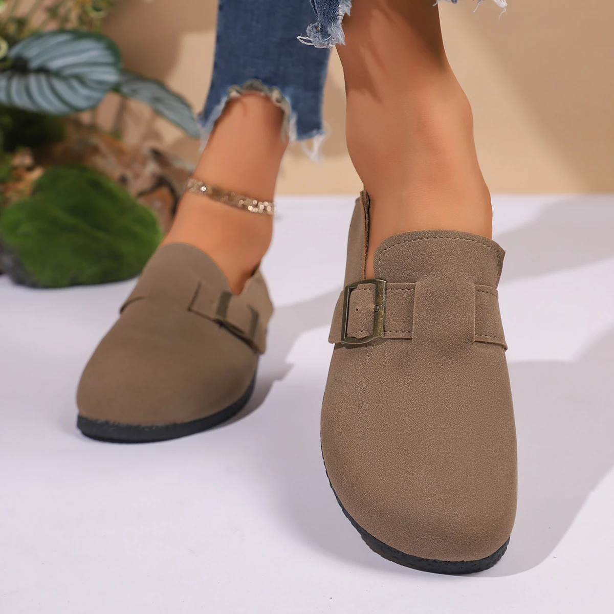 حجم كبير المرأة بلون عالية الجودة حذاء مسطح الربيع والخريف لينة أسفل مريحة عدم الانزلاق الترفيه المنخفضة أعلى الأحذية #2