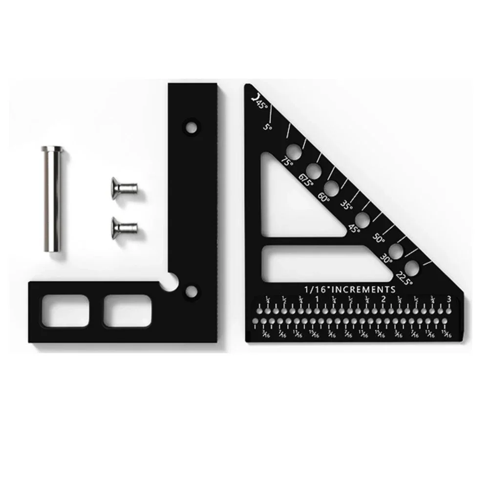 

D Woodworking Projects Aluminum Miter Triangle Ruler Angle Measurement Clear And Accurate Markings Compact And Portable