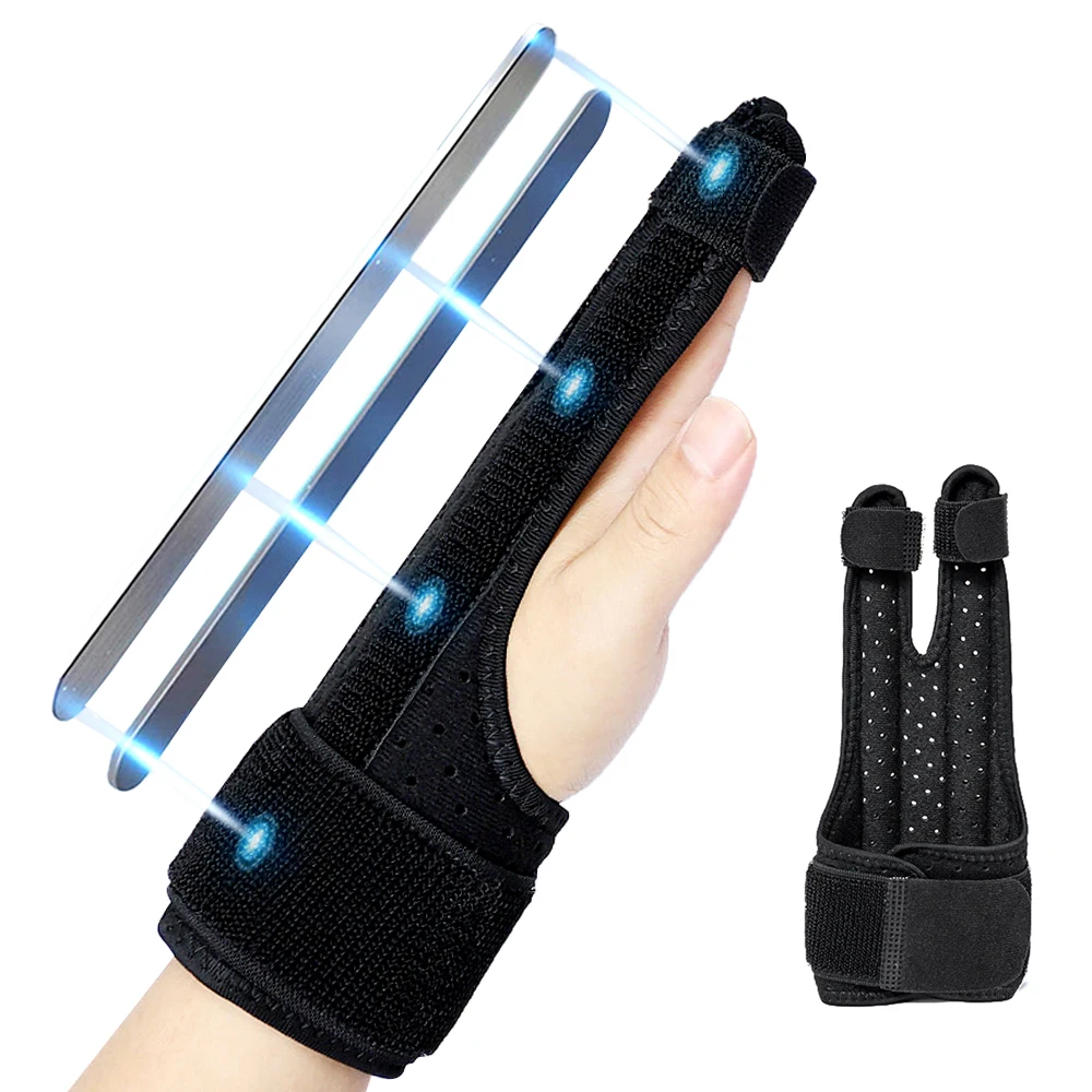 Finger Splint for Trigger Finger, Mallet Finger & Hand Fracture, Adjustable Brace for Index/Middle/Ring/Little Finger Support