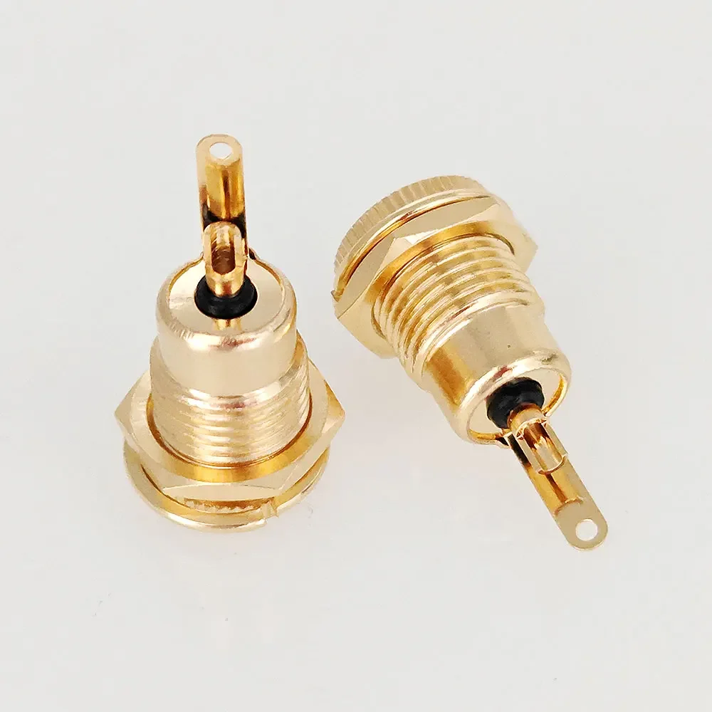 Gold-plated 30V 20A High Current DC Connectors 5.5x2.1mm 5.5*2.5 Power Female Jack Socket Nut Panel Mount DC Adapter Connector