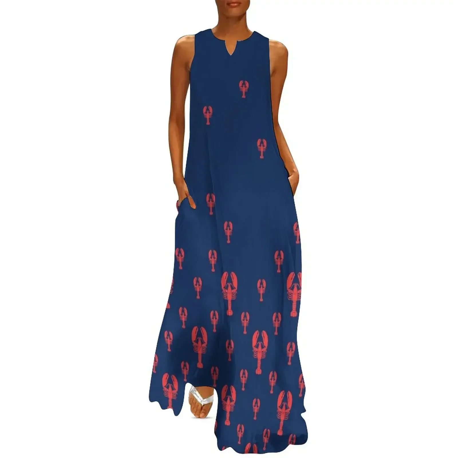 

Lobster Squadron on navy Long Dress Bride dresses summer woman dress 2025 evening dress woman