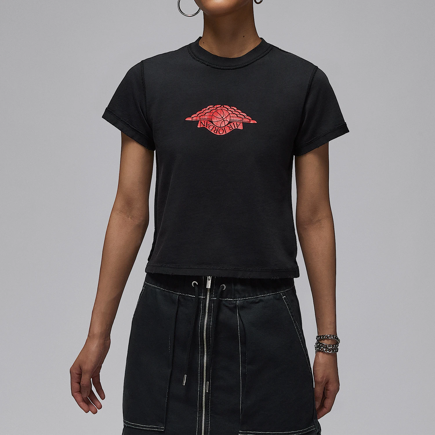 

Nike Genuine Jordan Women's Knit Casual Sports T-Shirt IH2485-010