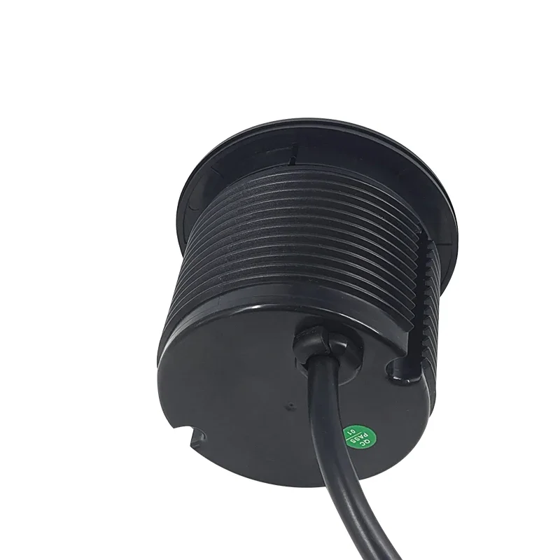 German Round Power Consumption Table, Dustproof Embedded com Cover, USB-C Charging Station, Easy Installation, Office e Hotel, 18W