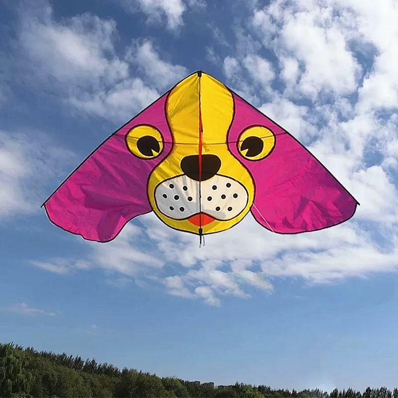 gratis verzending hond kite vliegen speelgoed voor kinderen vliegers lijn nylon kite string kids kite lucht speelgoed professionele wind kite fabriek