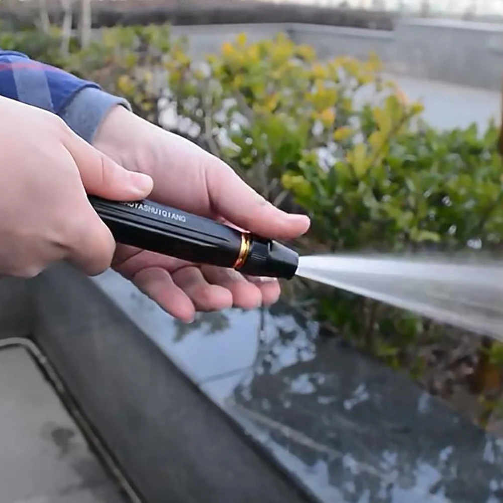 Plastic Body Alloy Nozzle Car Wash Water Gun Adjustable Washer Spray Sprinkler 360 Rotary Switch for Garden Watering Car Washing