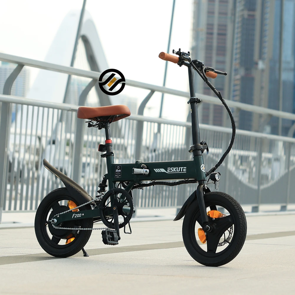

ESKUTE Лидер продаж мини-размер складной электронный велосипед 14 "мини-электрический велосипед 250 Вт 36 В складной городской электронный велосипед