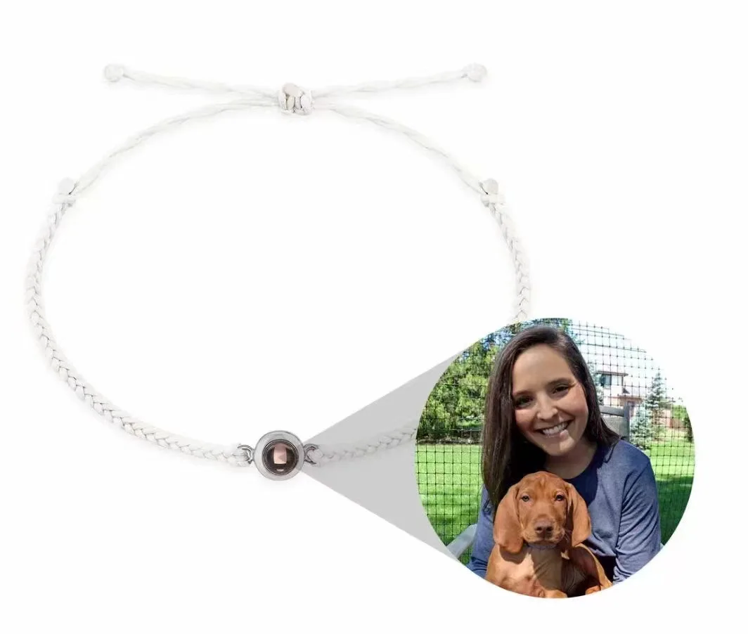 Custom Bracelets with Picture inside Customized Projection Bracelets with Photos Bracelet Personalized Photo Memorial Gifts