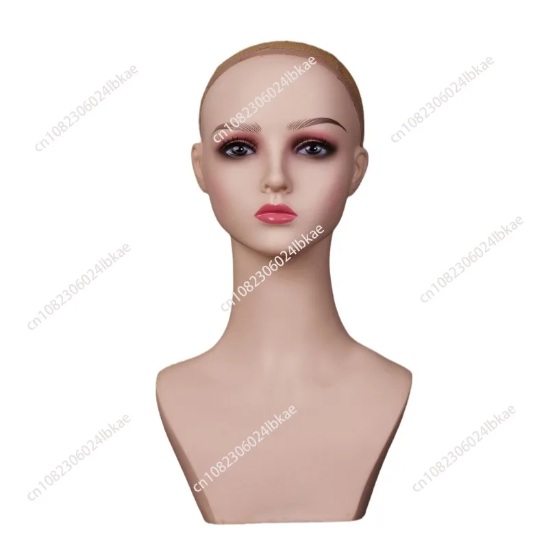 

Модель парика, имитация головы, женская форма для головы, потому что модель головы, ожерелье, серьги, кронштейн COS, плетеное моделирование волос, голова-пустышка