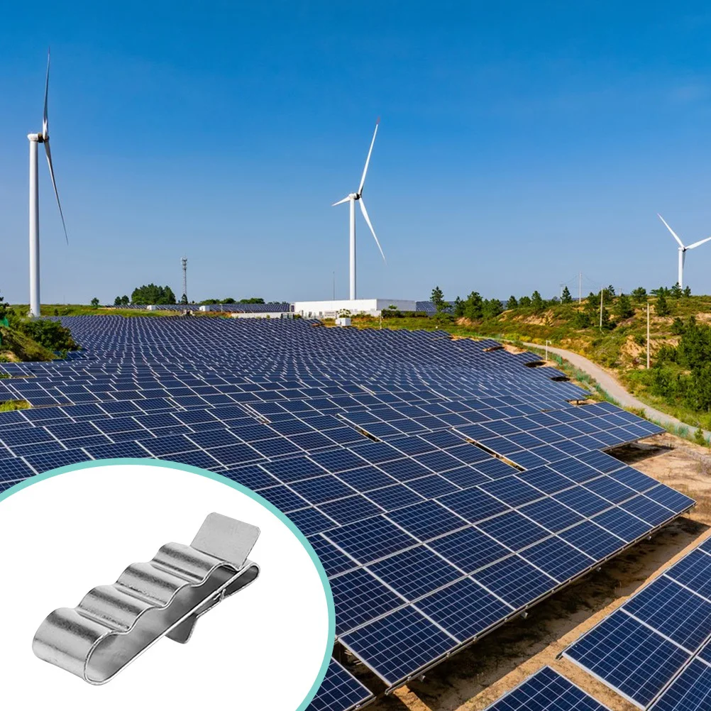 

30pcs Photovoltaic Cable Clamp Stainless Steel Solar Panel Wire Clips For Outdoor Trailer Frame Boat Use Module Cable Management