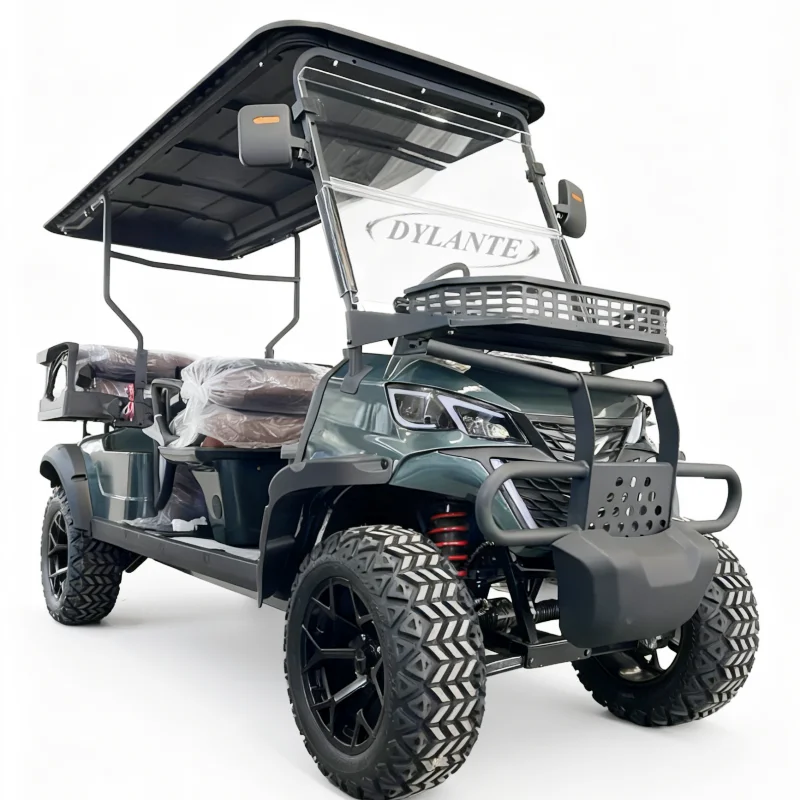 

High Speed ​​Lithium Battery Buggy Golf Carts Electric Off-Road Tire 2 Seater 4 6 Seater 60V 72V New Gokart Street Legal