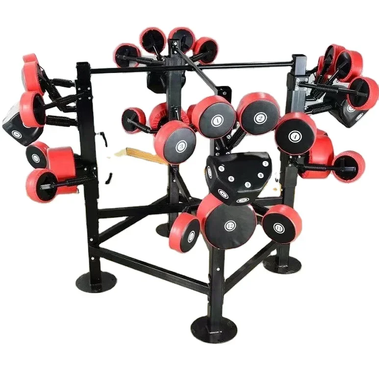 Commercial Fitness Equipment Punching Machines Boxing Body Strong Boxing Standing Target Multi-function Master Boxing 4 Station