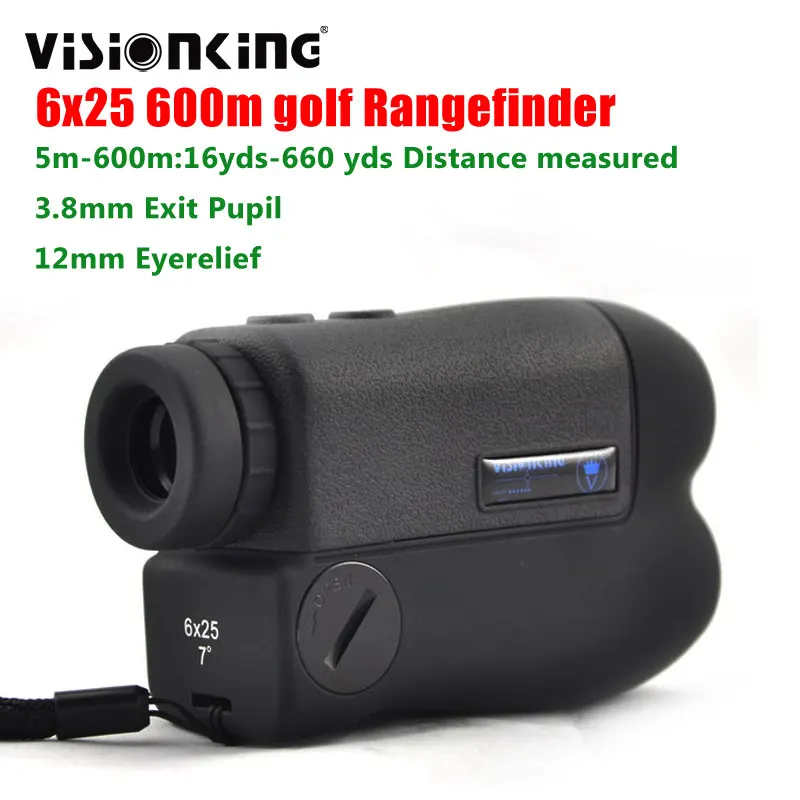 Visionking 6x25 600m Rangefinder Laser Binocular Hunting Gallery Meter Distance Tester Range Finder Telescope