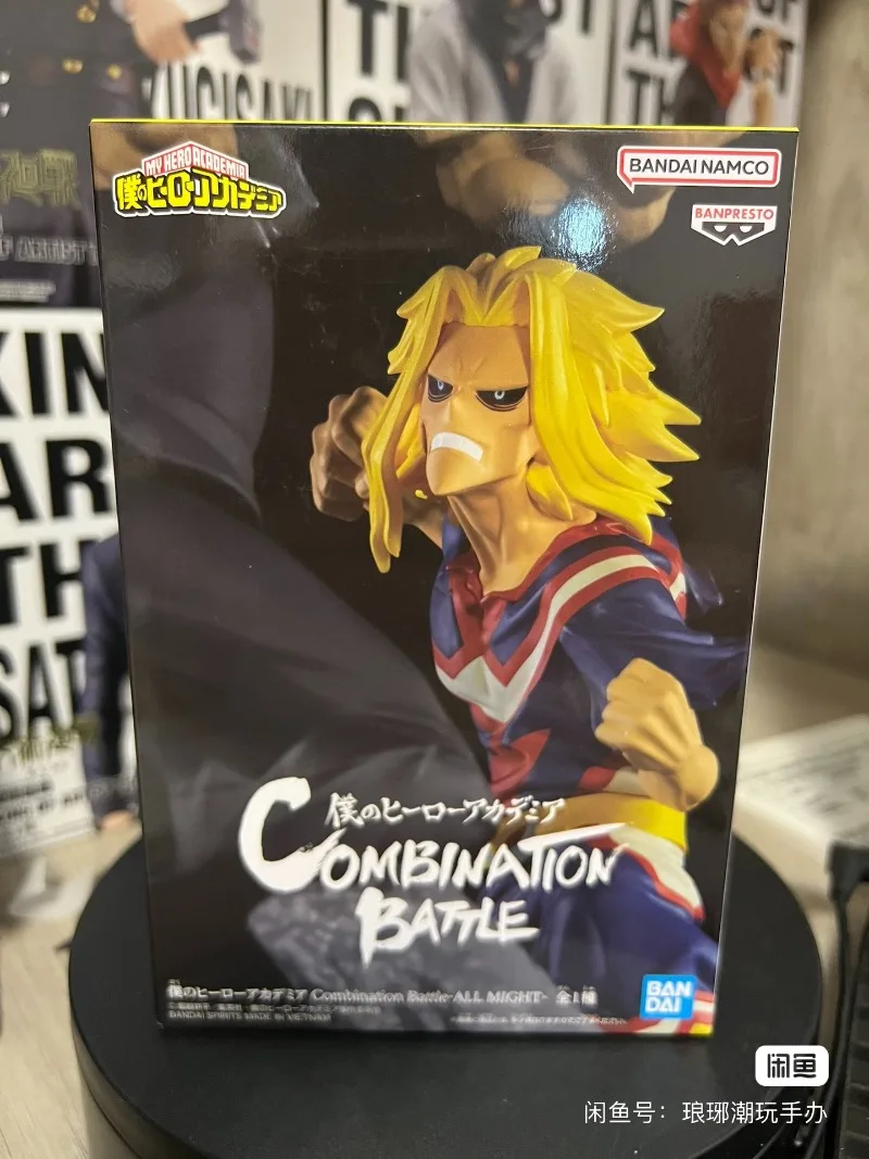 Original Bandai My Hero Academia All·Might Anime Action Figures Collection Decorative Ornaments Figure Model Toys