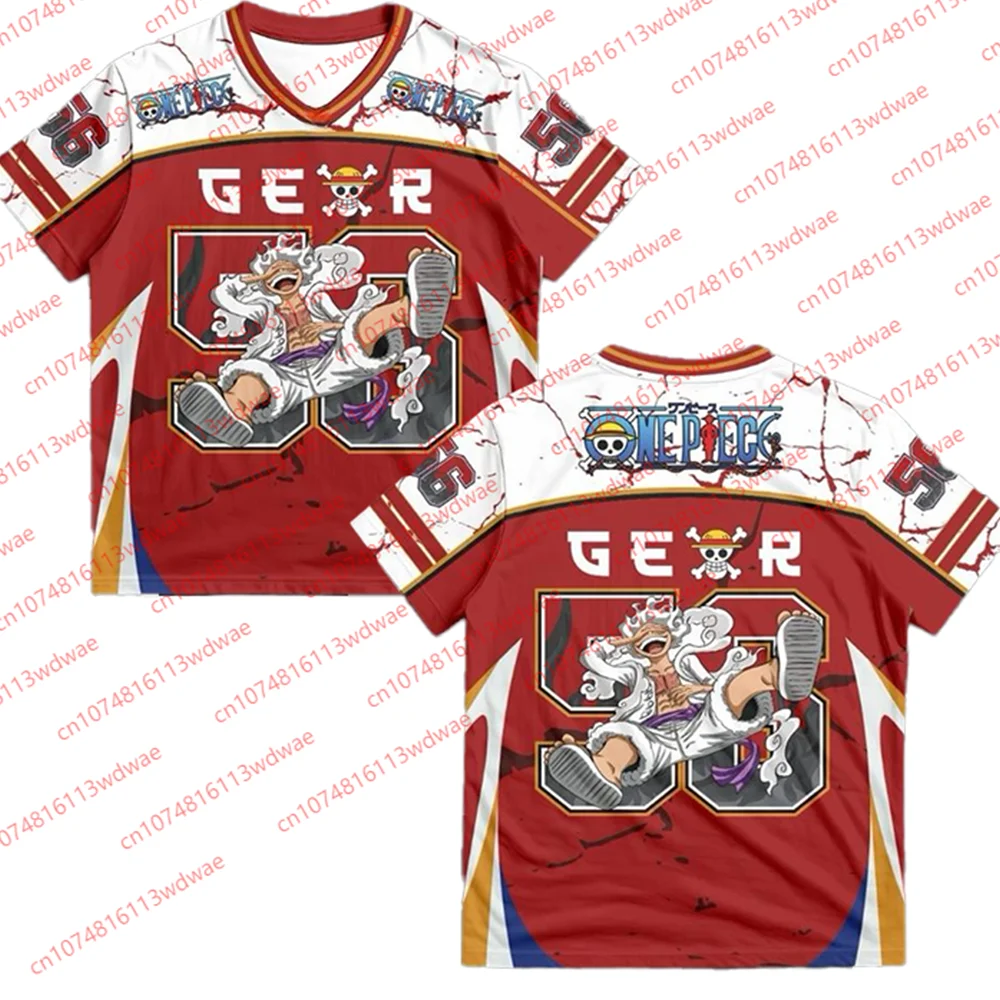 

Футболка One Piece Luffy Gear 5 в стиле аниме, оверсайз, для мужчин и женщин, уличная одежда в стиле хип-хоп, топы с короткими рукавами, премиум-качество для любителей аниме