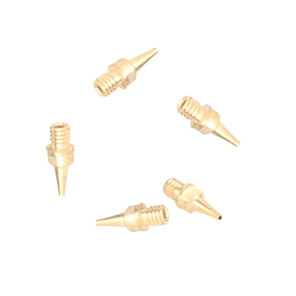 Pack of 5 Smooth Sturdy Airbrush Nozzle Makeup Tip Airbrush Part Accessories