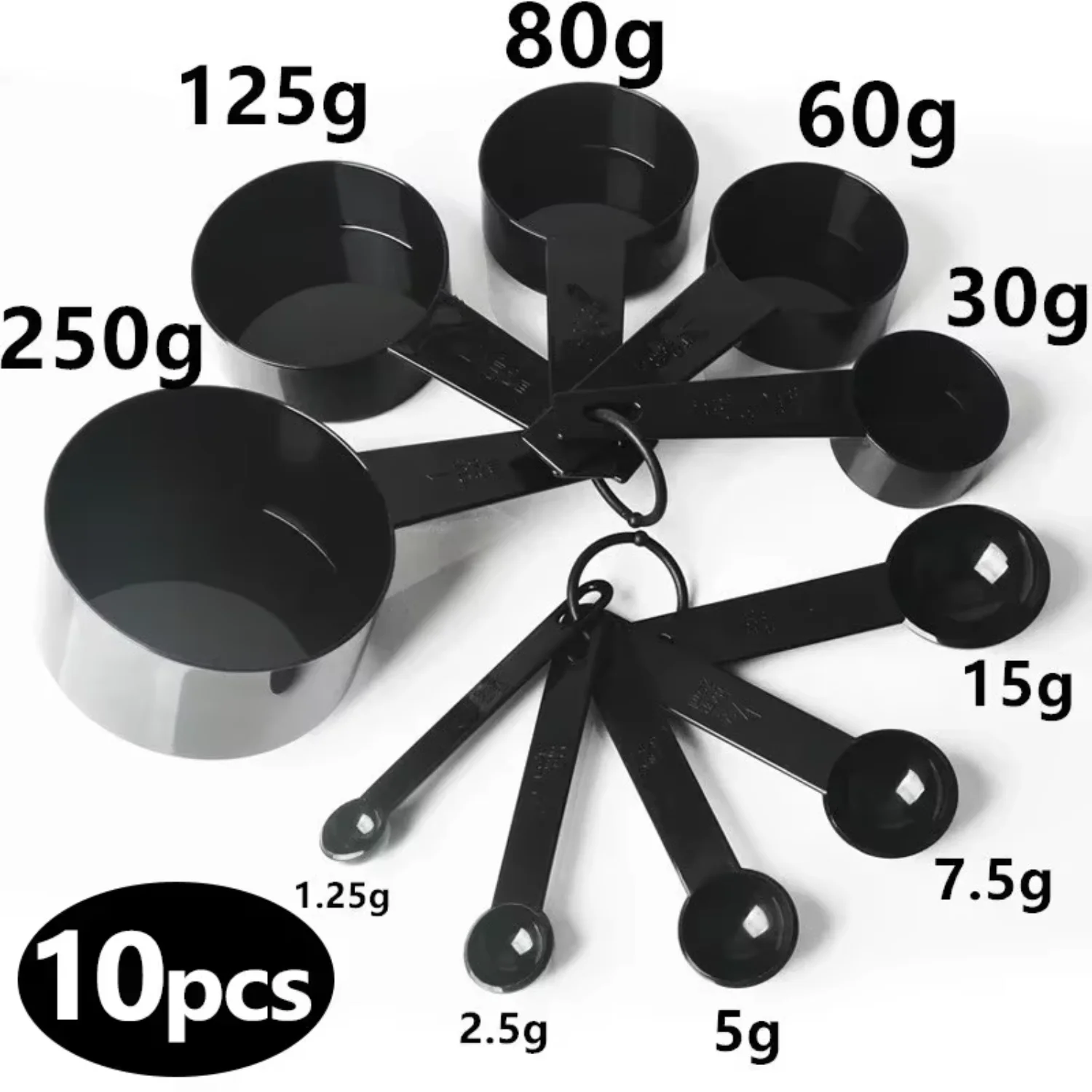 10pcs/set Measuring Spoons Cup Multipurpose Cake Flour Food Measuring Spoon  Gadget Kitchen Cooking Baking Tools Accessories