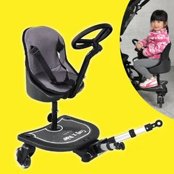 Second Child Helper – Baby Stroller Auxiliary Pedal, Cozy Buggy Board, Trailer for Pram, Toddler Standing Platform