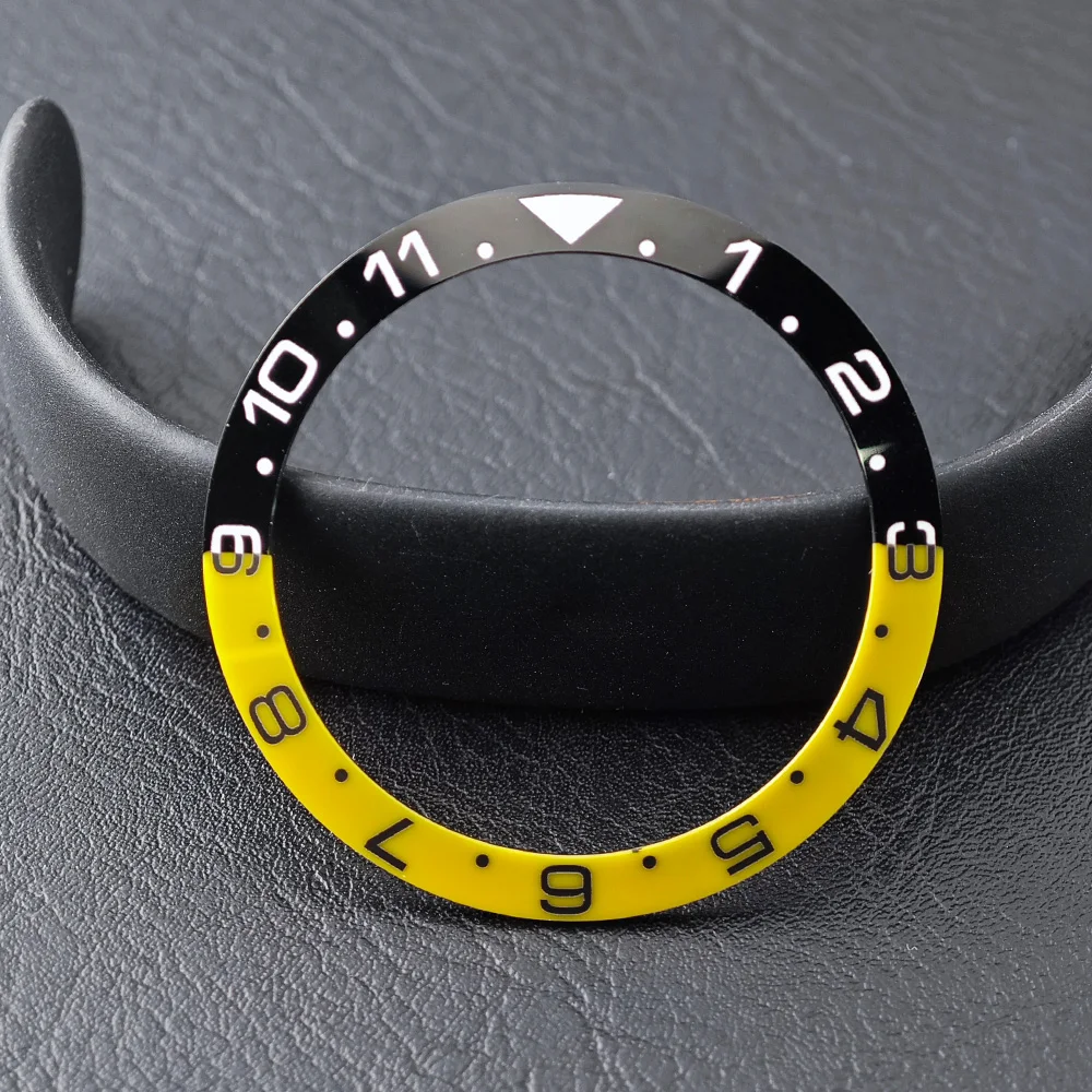 38mm * 30,6mm Geneigter Keramik-Lünetteneinsatz für Herrenuhren Ersatz-Lünette mit Kohlefaser-Textur Uhren-Lünetteneinsatz – Detail 17